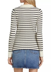 Rails Aurelia Striped Rib-Knit Cardigan