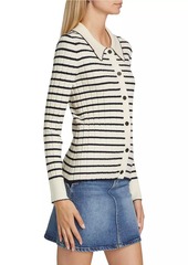 Rails Aurelia Striped Rib-Knit Cardigan