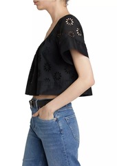 Rails Bambina Eyelet Crop Top