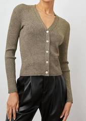 Rails Beau Sweater In Gold Lurex