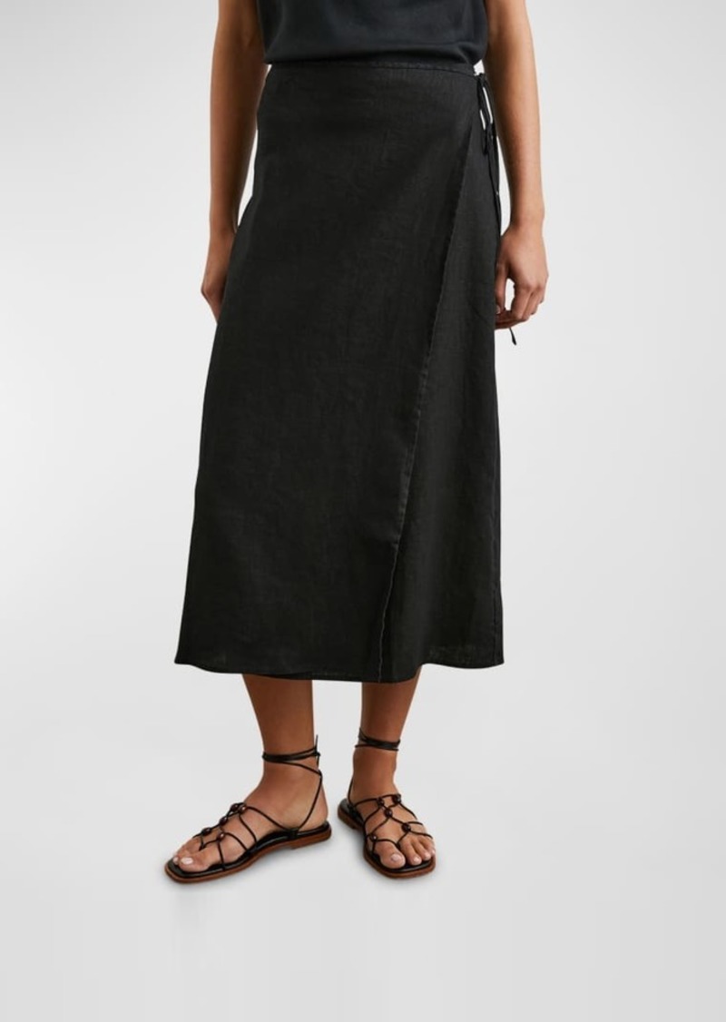 Rails Carly Linen Wrap Skirt 