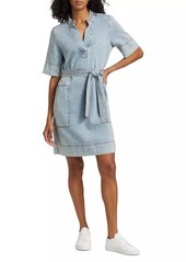 Rails Chancey Denim Tie-Waist Minidress