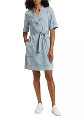 Rails Chancey Denim Tie-Waist Minidress