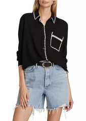 Rails Charli Blanket-Stitch Shirt