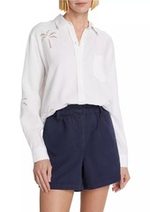 Rails Charli Embroidered Palm Shirt