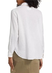 Rails Charli Linen-Blend Button-Front Shirt