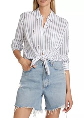 Rails Charli Striped Linen-Blend Shirt