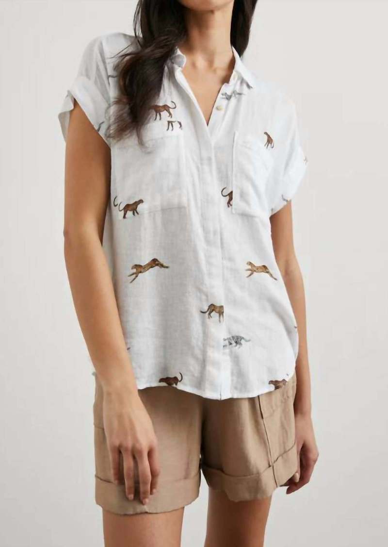 Rails Cito Shortsleeve Blouse In Safari Cheetah