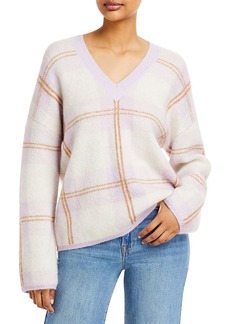 Rails Colleen Womens Mohair Blend Plaid Pullover Sweater