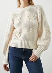 Rails Crochet Romy Sweater In Ivory