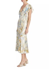 Rails Dina Diffused V-Neck Midi-Dress