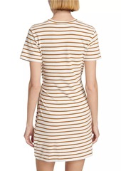 Rails Edie Cotton Striped Wrap T-Shirt Dress
