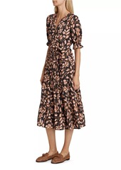 Rails Eliana Floral Tiered Midi-Dress