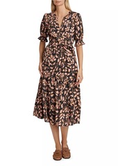 Rails Eliana Floral Tiered Midi-Dress