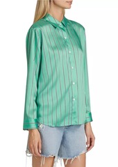 Rails Elias Striped Satin Shirt