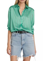 Rails Elias Striped Satin Shirt