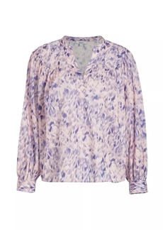 Rails Fable Cotton Ikat-Inspired Blouse