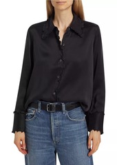 Rails Fia Silk Ruffled Blouse