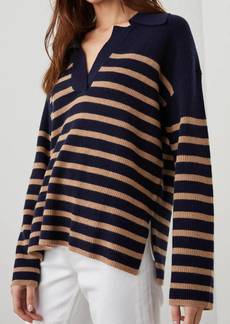 Rails Harris Sweater In Camel/navy