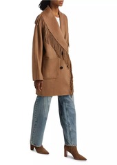 Rails Hugo Fringed Stretch Wool Coat