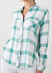 Rails Hunter Button Up Shirt In Azure Lime