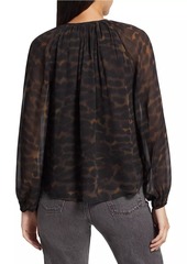 Rails Indi Sheer Leopard Blouse