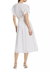 Rails Iona Linen-Blend Midi-Dress