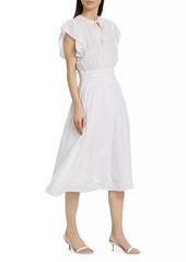 Rails Iona Linen-Blend Midi-Dress