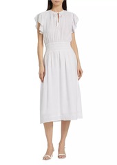 Rails Iona Linen-Blend Midi-Dress