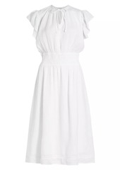 Rails Iona Linen-Blend Midi-Dress