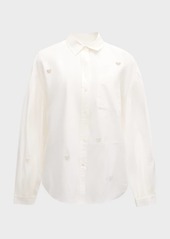 Rails Janae Heart Cutout Button-Front Shirt 