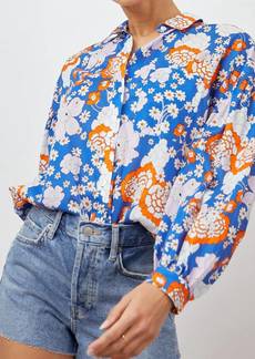 Rails Janae Shirt In Cobalt Floral