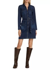 Rails Jefferson Belted Denim Minidress