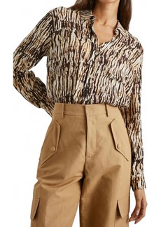 Rails Josephine Long Sleeve Blouse In Neutral Ikat