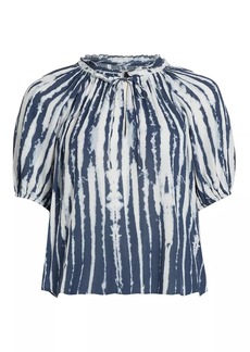 Rails Laila Tie-Dye Keyhole Blouse