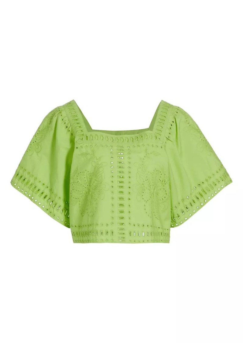 Rails Laine Eyelet Square Neck Top