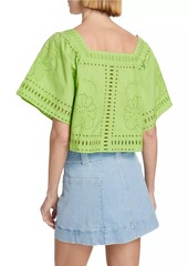 Rails Laine Eyelet Square Neck Top