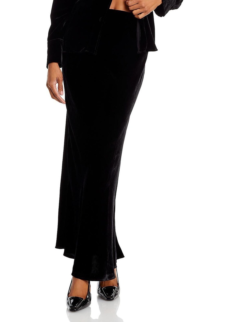 Rails Leia Womens Velvet Long Maxi Skirt