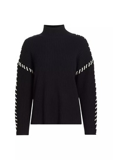 Rails Liam Wool-Blend Whipstitch Sweater