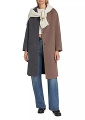 Rails Lore Colorblocked Wool-Blend Coat