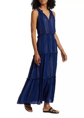 Rails Loulou Linen-Blend Tiered Maxi Dress