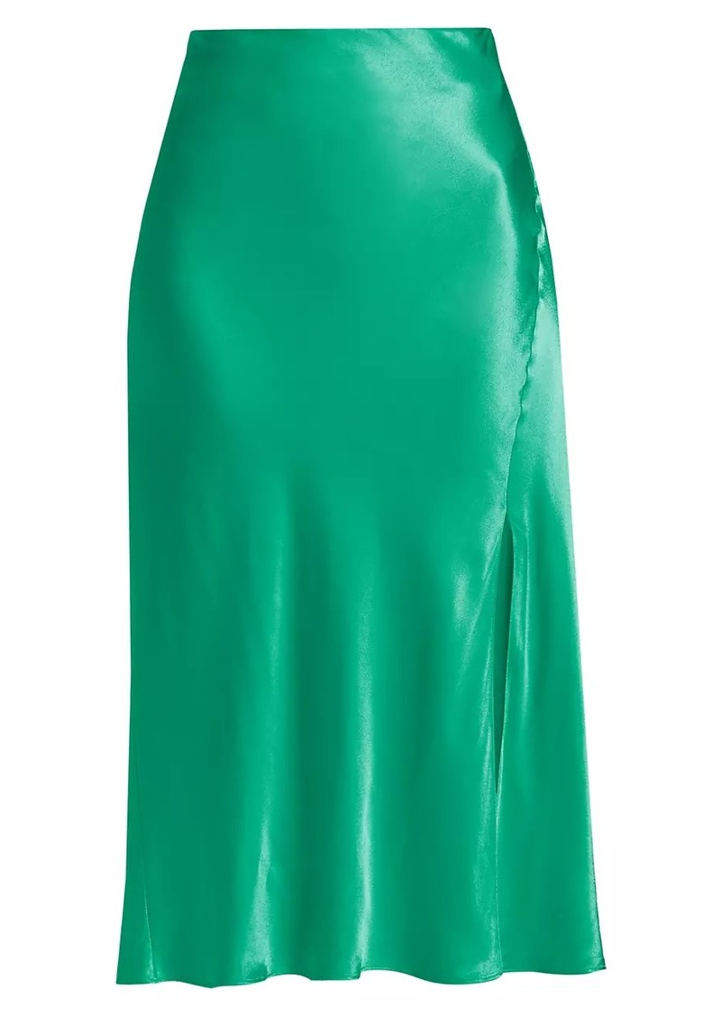 Rails Maya Satin Bias-Cut Midi-Skirt