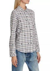 Rails Milo Plaid Floral Flannel Shirt