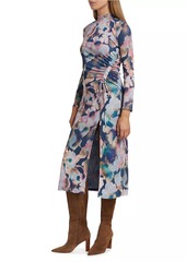 Rails Mona Watercolor Floral Midi-Dress