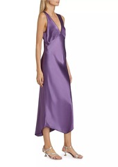 Rails Monique Satin Asymmetric Midi-Dress