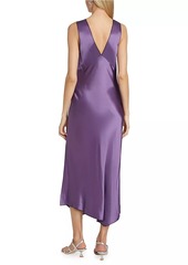 Rails Monique Satin Asymmetric Midi-Dress