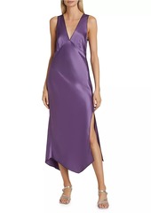 Rails Monique Satin Asymmetric Midi-Dress