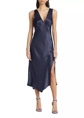 Rails Monique Satin-Backed Crepe Midi-Dress