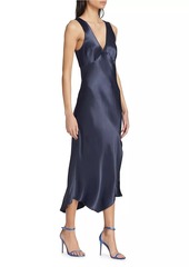 Rails Monique Satin-Backed Crepe Midi-Dress