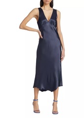 Rails Monique Satin-Backed Crepe Midi-Dress